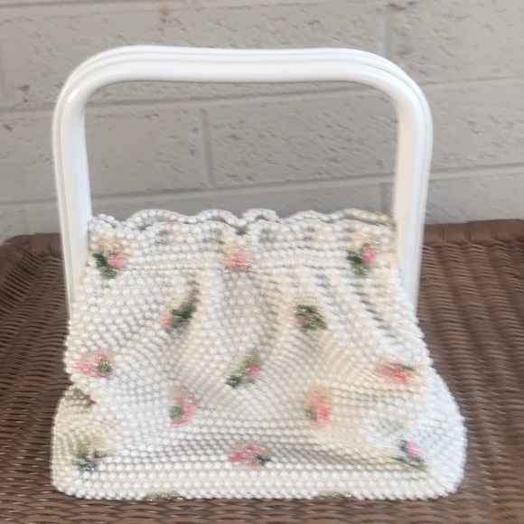 Vintage Handbags - Lamured 1950s Beaded Bag
